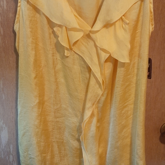 Yellow Ruffled Shirt - Picture 2 of 4